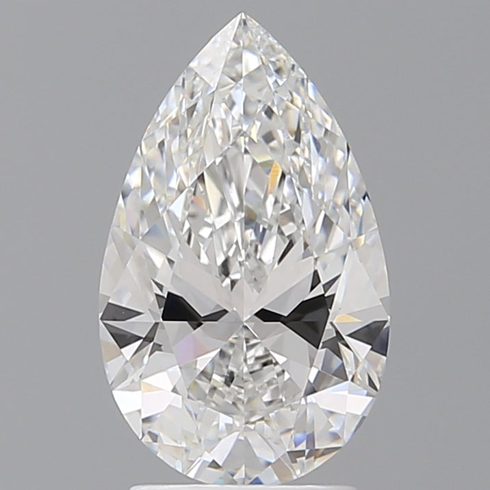 2.54 Carat Pear Shaped, Ideal Cut, E Color, VVS2 Clarity, IGI Certified Lab Grown Diamond