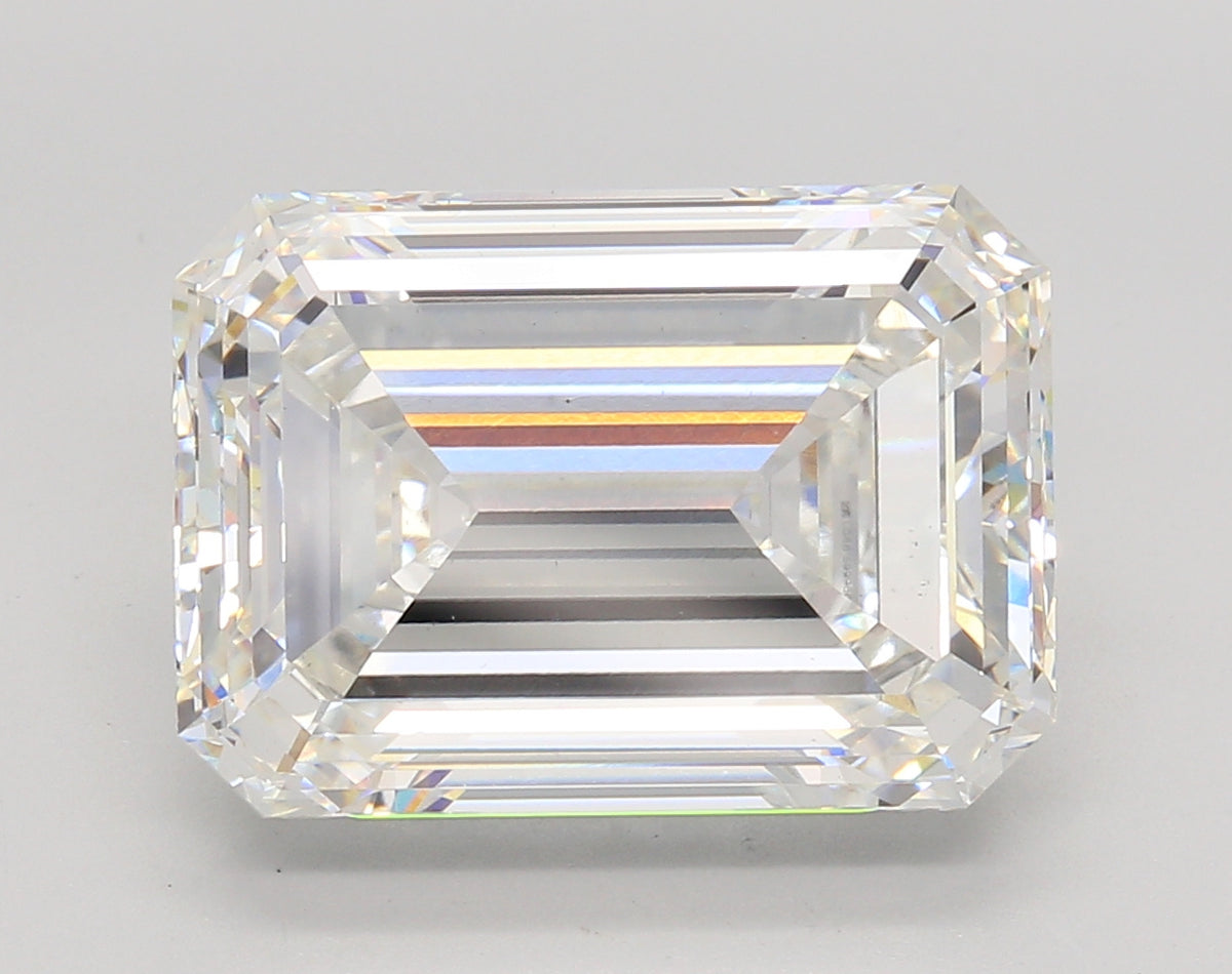 9.51 Carat Emerald Shaped, Ideal Cut, G Color, VS1 Clarity, IGI Certified Lab Grown Diamond