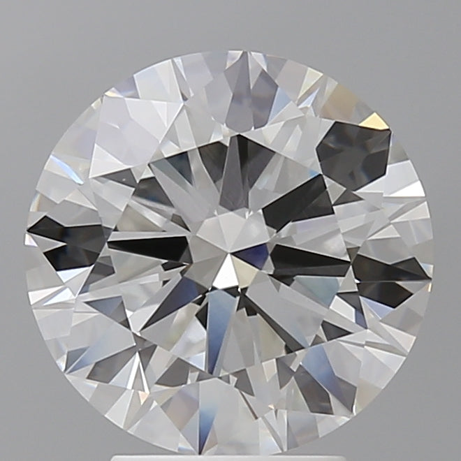 4.06 Carat Round Shaped, Ideal Cut, F Color, VVS2 Clarity, IGI Certified Lab Grown Diamond