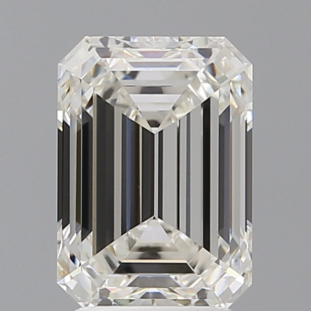 3.04 Carat Emerald Shaped, Ideal Cut, F Color, VVS2 Clarity, IGI Certified Lab Grown Diamond