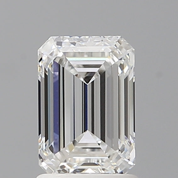1.58 Carat Emerald Shaped, Ideal Cut, D Color, VVS2 Clarity, IGI Certified Lab Grown Diamond