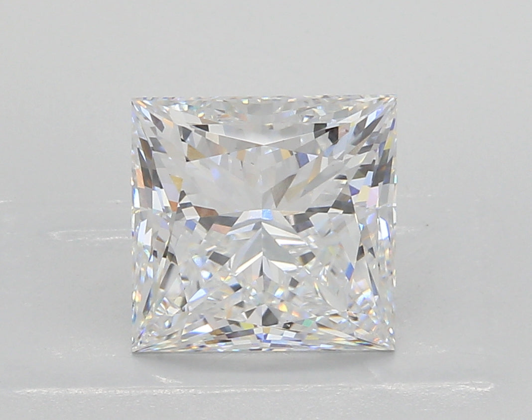3.48 Carat Princess Shaped, Ideal Cut, E Color, VS1 Clarity, IGI Certified Lab Grown Diamond