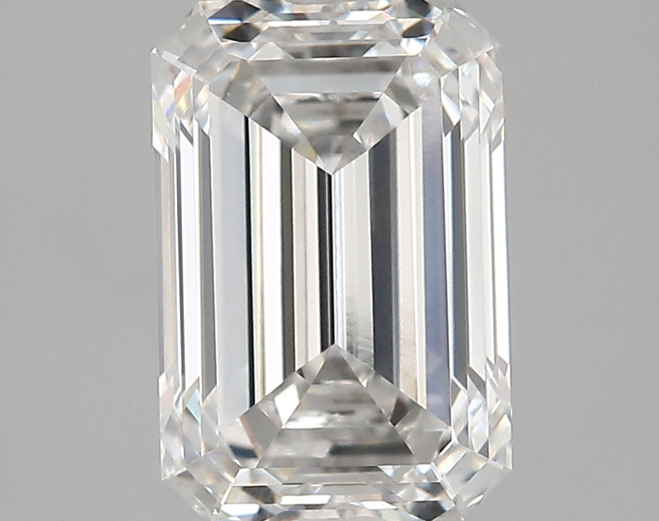 4.00 Carat Emerald Shaped, Very Good Cut, F Color, VVS1 Clarity, IGI Certified Lab Grown Diamond
