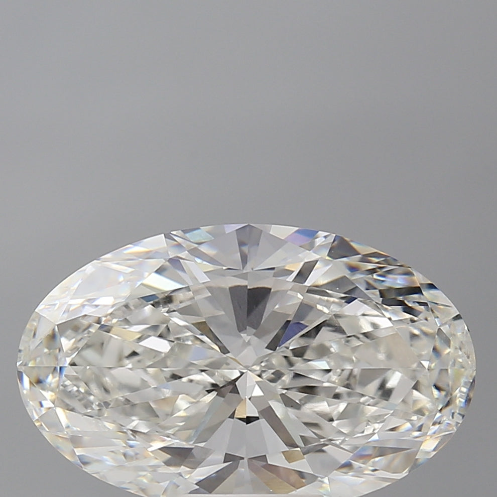 6.53 Carat Oval Shaped, Excellent Cut, F Color, VVS2 Clarity, IGI Certified Lab Grown Diamond