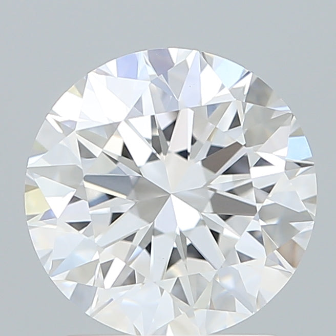 2.09 Carat Round Shaped, Excellent Cut, D Color, VVS2 Clarity, IGI Certified Lab Grown Diamond