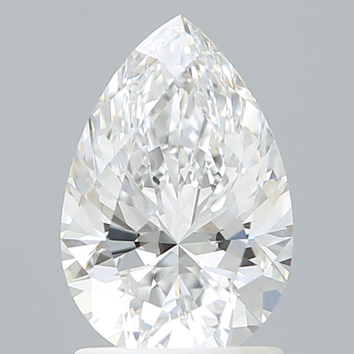 1.53 Carat Pear Shaped, Ideal Cut, D Color, VVS2 Clarity, IGI Certified Lab Grown Diamond