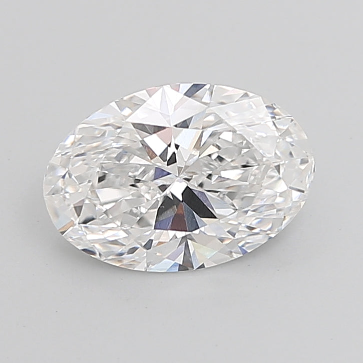 4.05 Carat Oval Shaped, Ideal Cut, D Color, VVS2 Clarity, IGI Certified Lab Grown Diamond