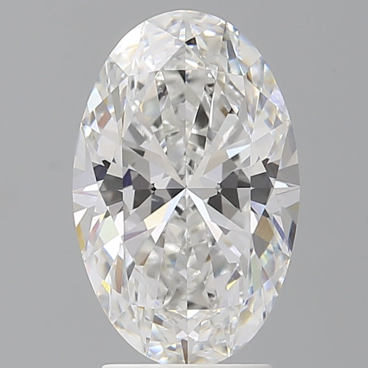 3.10 Carat Oval Shaped, Ideal Cut, E Color, VVS2 Clarity, IGI Certified Lab Grown Diamond
