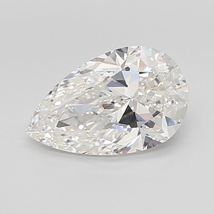 5.01 Carat Pear Shaped, Ideal Cut, G Color, VVS2 Clarity, IGI Certified Lab Grown Diamond