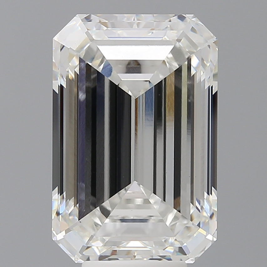 8.07 Carat Emerald Shaped, Ideal Cut, F Color, VS1 Clarity, IGI Certified Lab Grown Diamond