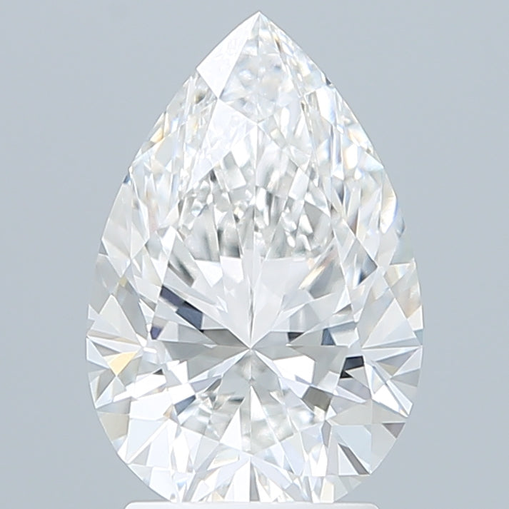 2.60 Carat Pear Shaped, Excellent Cut, E Color, VVS2 Clarity, IGI Certified Lab Grown Diamond