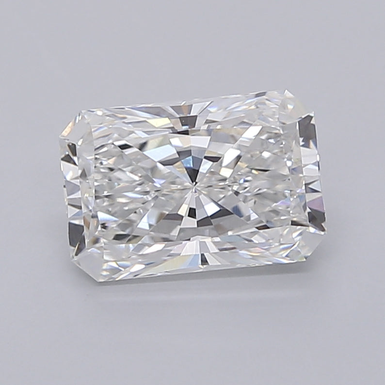 2.06 Carat Radiant Shaped, Ideal Cut, E Color, VVS1 Clarity, IGI Certified Lab Grown Diamond