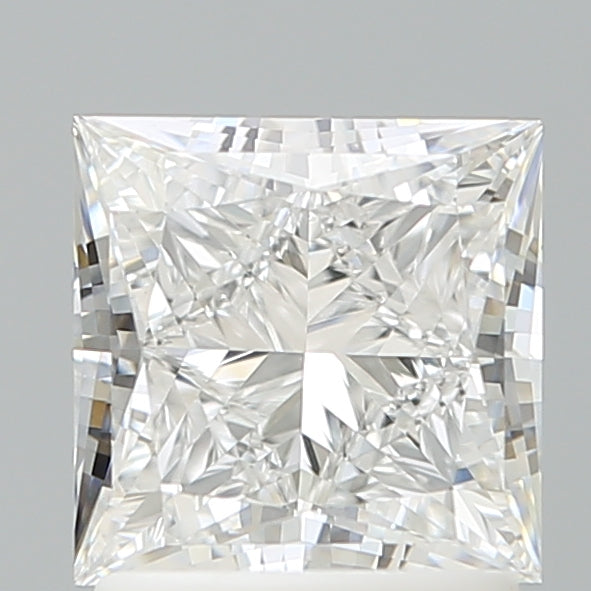 1.66 Carat Princess Shaped, Excellent Cut, D Color, VVS2 Clarity, IGI Certified Lab Grown Diamond