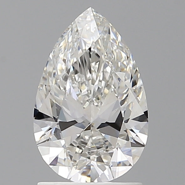 1.52 Carat Pear Shaped, Ideal Cut, F Color, VS1 Clarity, IGI Certified Lab Grown Diamond