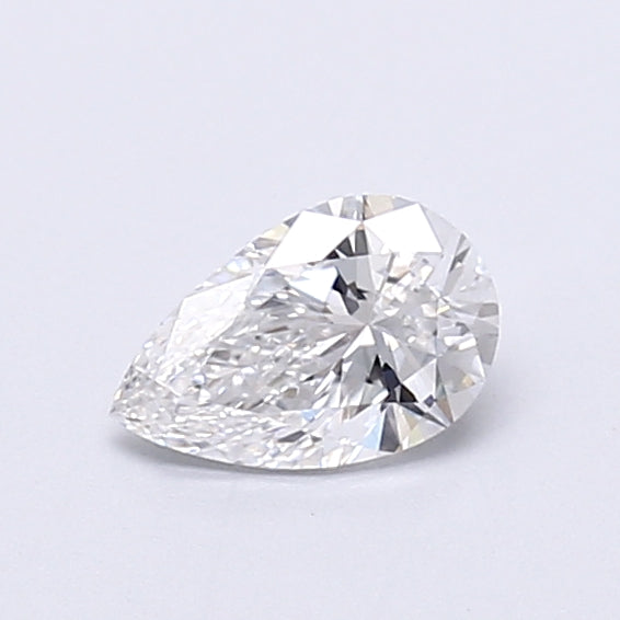 0.52 Carat Pear Shaped, Very Good Cut, D Color, VVS2 Clarity, IGI Certified Lab Grown Diamond
