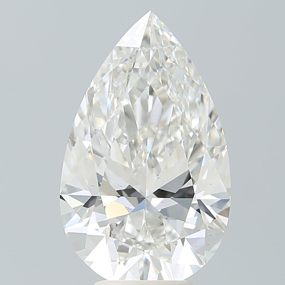 5.54 Carat Pear Shaped, Excellent Cut, G Color, VS1 Clarity, IGI Certified Lab Grown Diamond