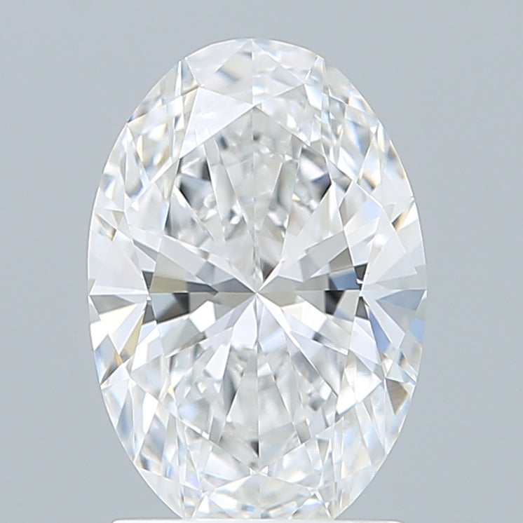 1.75 Carat Oval Shaped, Ideal Cut, D Color, VVS2 Clarity, IGI Certified Lab Grown Diamond