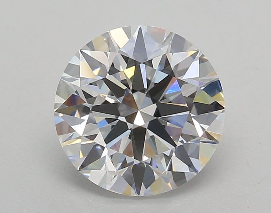 2.52 Carat Round Shaped, Ideal Cut, D Color, VVS2 Clarity, IGI Certified Lab Grown Diamond