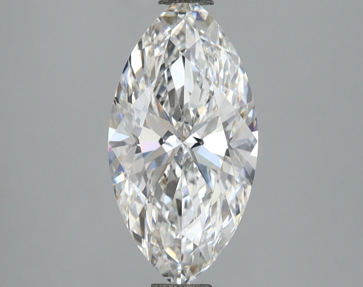2.04 Carat Marquise Shaped, Ideal Cut, E Color, VVS2 Clarity, IGI Certified Lab Grown Diamond