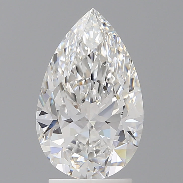 2.59 Carat Pear Shaped, Ideal Cut, E Color, VVS2 Clarity, IGI Certified Lab Grown Diamond