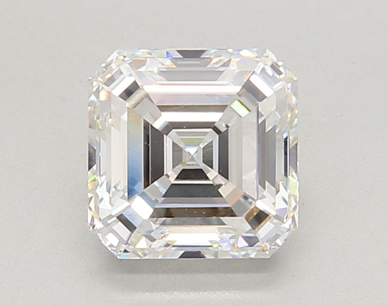 2.04 Carat Asscher Shaped, Ideal Cut, D Color, VVS1 Clarity, IGI Certified Lab Grown Diamond