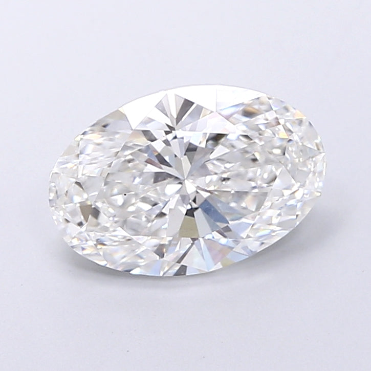 2.03 Carat Oval Shaped, Very Good Cut, E Color, VVS2 Clarity, IGI Certified Lab Grown Diamond