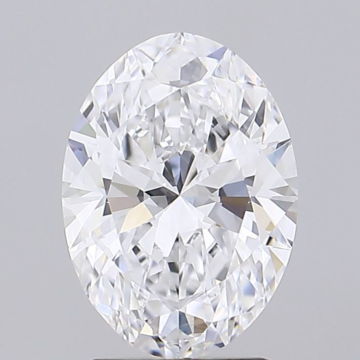 2.55 Carat Oval Shaped, Ideal Cut, D Color, IF Clarity, IGI Certified Lab Grown Diamond