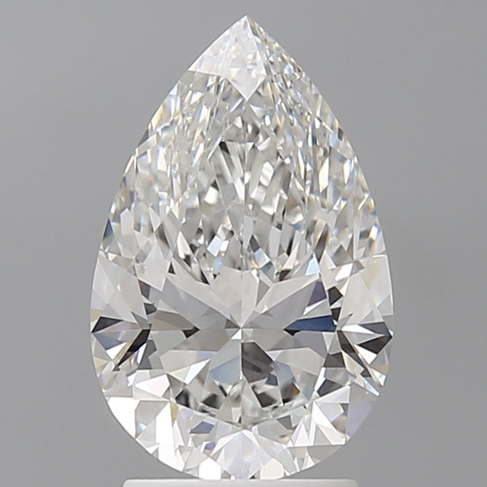 2.54 Carat Pear Shaped, Ideal Cut, E Color, VVS1 Clarity, IGI Certified Lab Grown Diamond