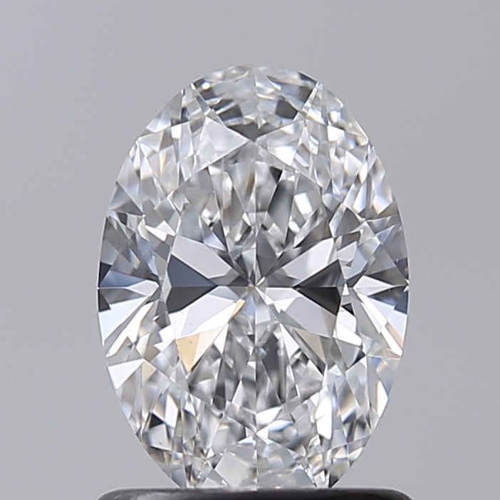 1.00 Carat Oval Shaped, Excellent Cut, D Color, VVS2 Clarity, IGI Certified Lab Grown Diamond
