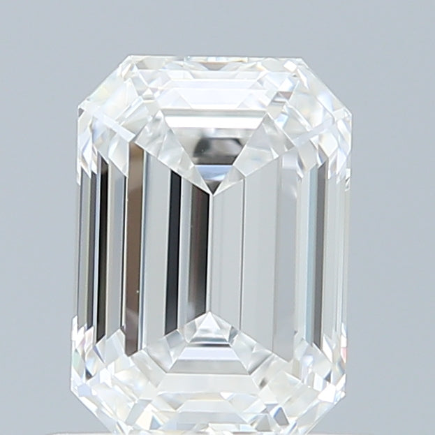 0.93 Carat Emerald Shaped, Ideal Cut, D Color, VVS1 Clarity, IGI Certified Lab Grown Diamond