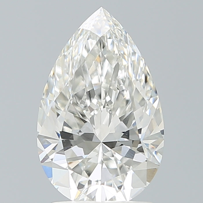 2.11 Carat Pear Shaped, Ideal Cut, F Color, VS1 Clarity, IGI Certified Lab Grown Diamond