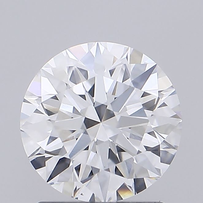 1.57 Carat Round Shaped, Ideal Cut, D Color, VVS2 Clarity, IGI Certified Lab Grown Diamond