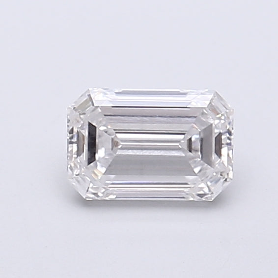0.63 Carat Emerald Shaped, Very Good Cut, E Color, VVS2 Clarity, IGI Certified Lab Grown Diamond
