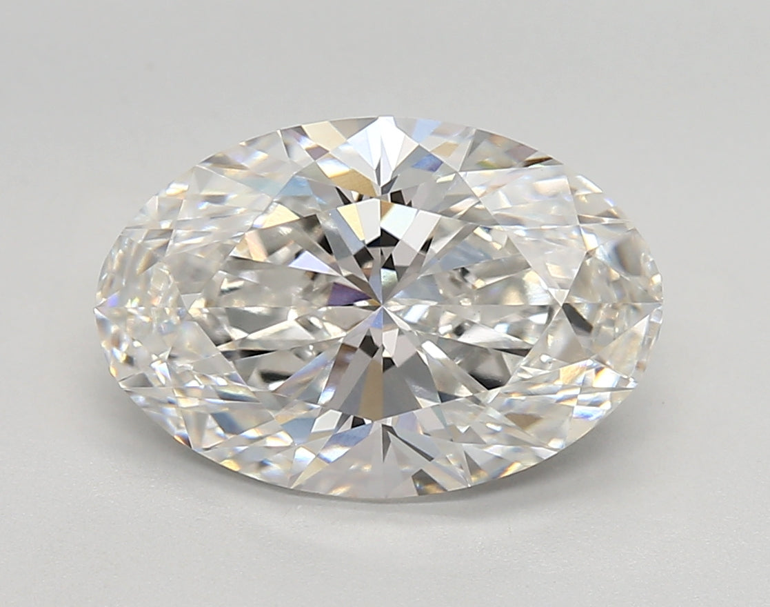 4.12 Carat Oval Shaped, Very Good Cut, F Color, VVS2 Clarity, IGI Certified Lab Grown Diamond