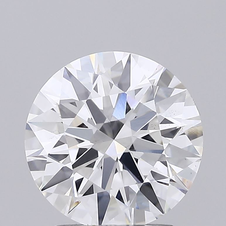 2.08 Carat Round Shaped, Ideal Cut, E Color, VS2 Clarity, IGI Certified Lab Grown Diamond