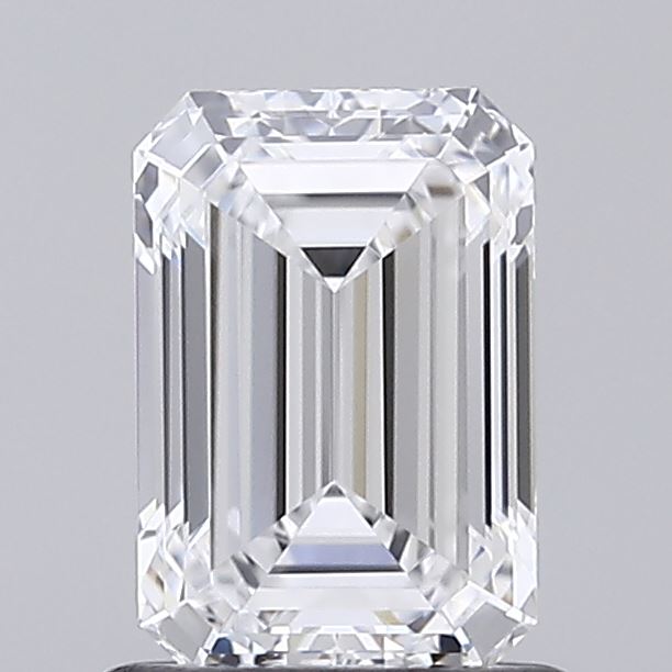 1.01 Carat Emerald Shaped, Ideal Cut, D Color, FL Clarity, IGI Certified Lab Grown Diamond
