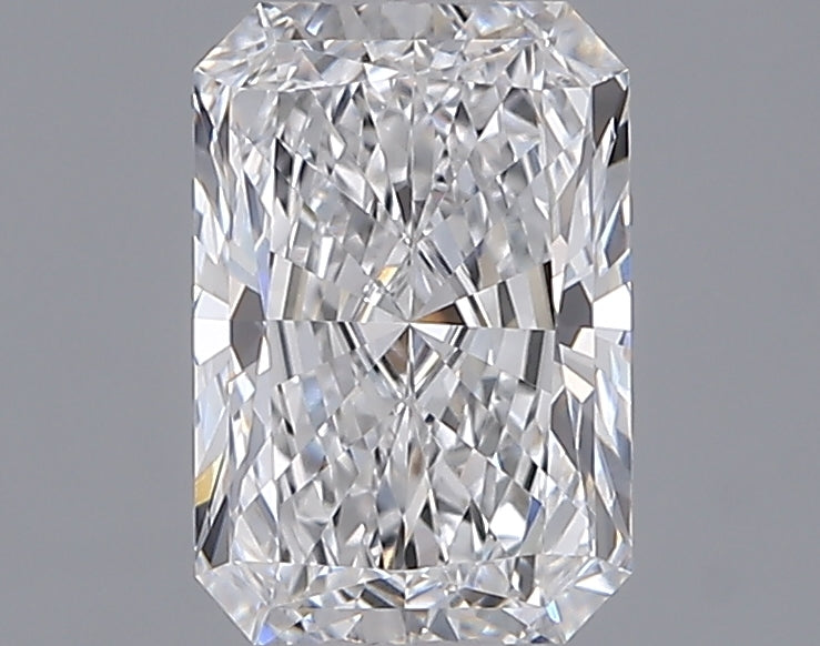 1.55 Carat Radiant Shaped, Ideal Cut, D Color, VVS1 Clarity, IGI Certified Lab Grown Diamond