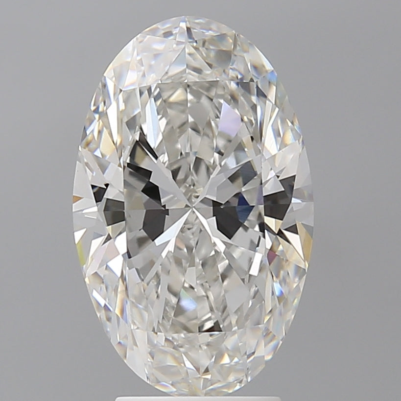 4.05 Carat Oval Shaped, Ideal Cut, F Color, VVS2 Clarity, IGI Certified Lab Grown Diamond