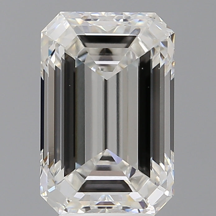 4.53 Carat Emerald Shaped, Ideal Cut, F Color, VVS2 Clarity, IGI Certified Lab Grown Diamond