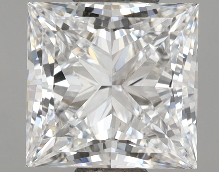 1.12 Carat Princess Shaped, Ideal Cut, D Color, VVS2 Clarity, IGI Certified Lab Grown Diamond
