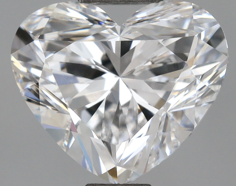 1.58 Carat Heart Shaped, Excellent Cut, D Color, VVS1 Clarity, IGI Certified Lab Grown Diamond