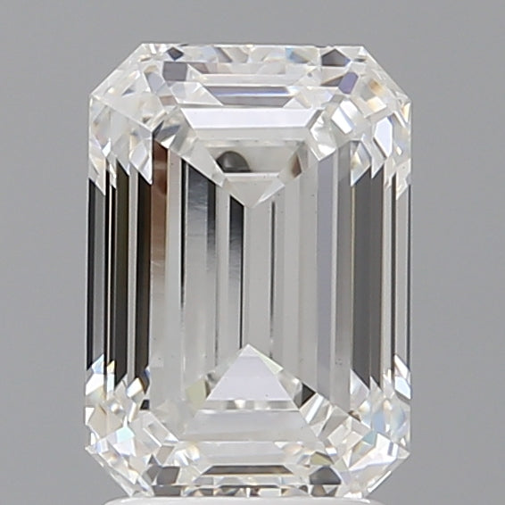2.54 Carat Emerald Shaped, Ideal Cut, D Color, VVS2 Clarity, IGI Certified Lab Grown Diamond