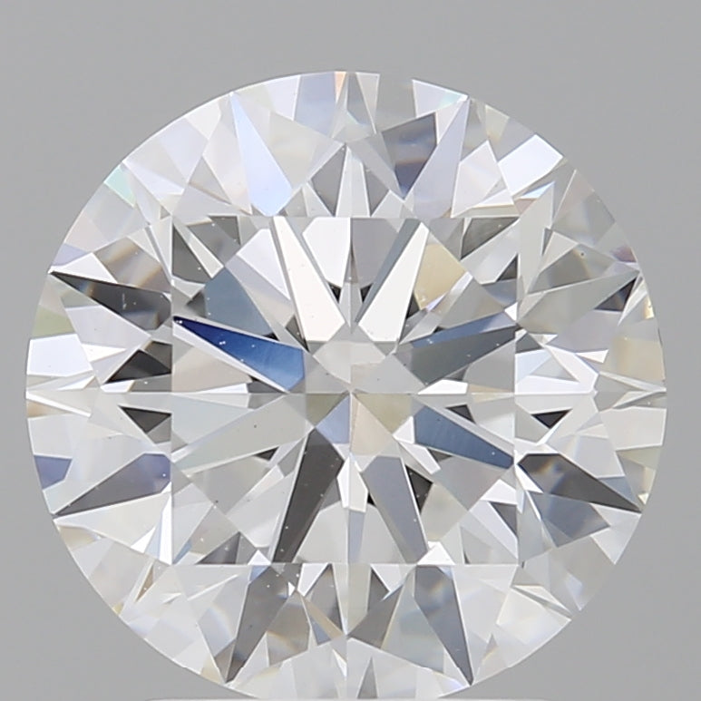 3.00 Carat Round Shaped, Excellent Cut, E Color, VVS2 Clarity, IGI Certified Lab Grown Diamond