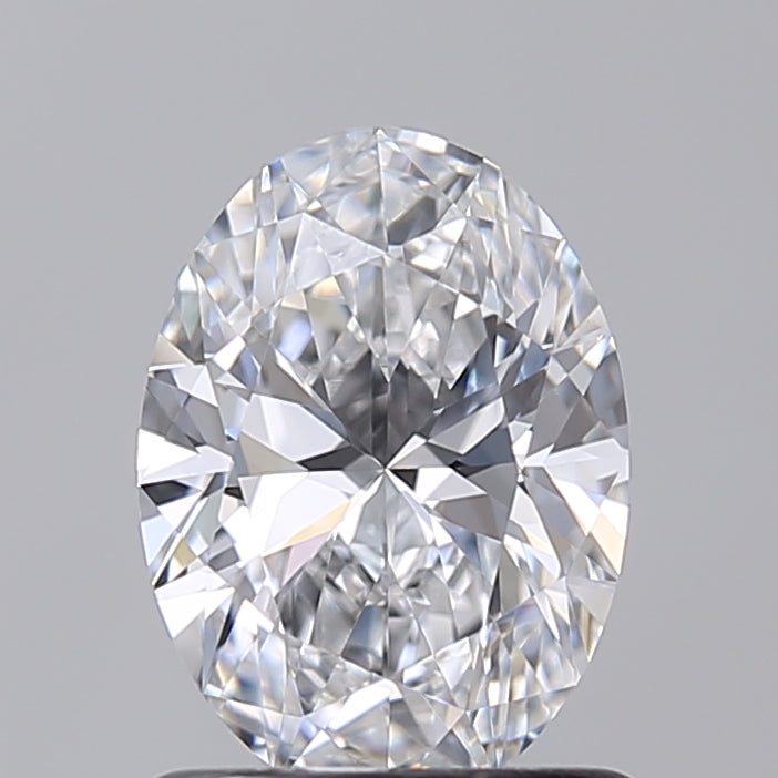 1.00 Carat Oval Shaped, Very Good Cut, D Color, VVS2 Clarity, IGI Certified Lab Grown Diamond
