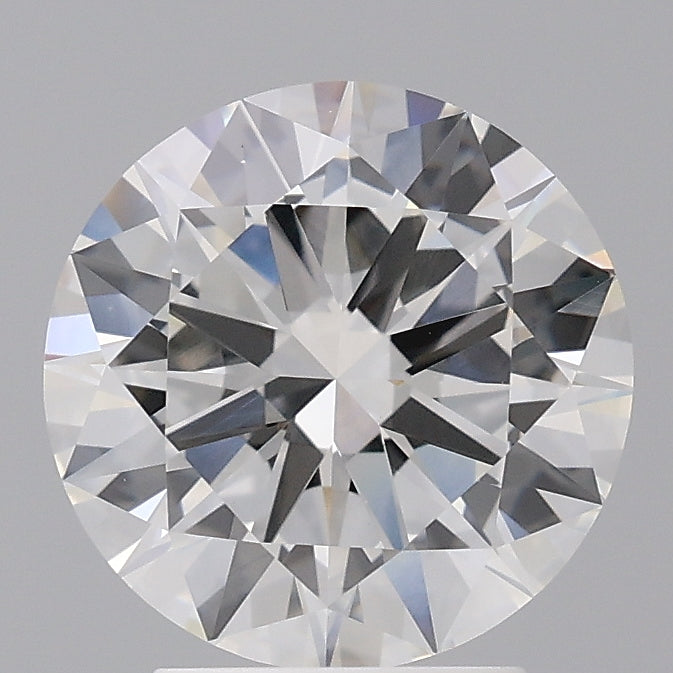 3.02 Carat Round Shaped, Excellent Cut, F Color, VVS2 Clarity, IGI Certified Lab Grown Diamond