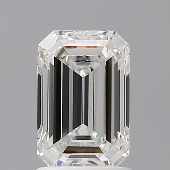 1.55 Carat Emerald Shaped, Ideal Cut, F Color, VS2 Clarity, IGI Certified Lab Grown Diamond