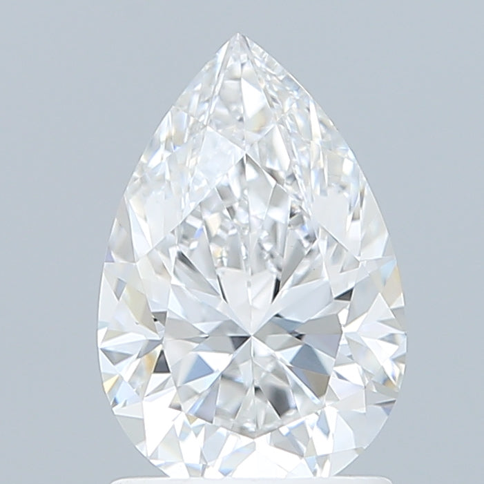 1.50 Carat Pear Shaped, Ideal Cut, D Color, VVS2 Clarity, IGI Certified Lab Grown Diamond