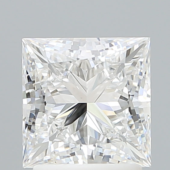 2.10 Carat Princess Shaped, Ideal Cut, D Color, VVS2 Clarity, IGI Certified Lab Grown Diamond