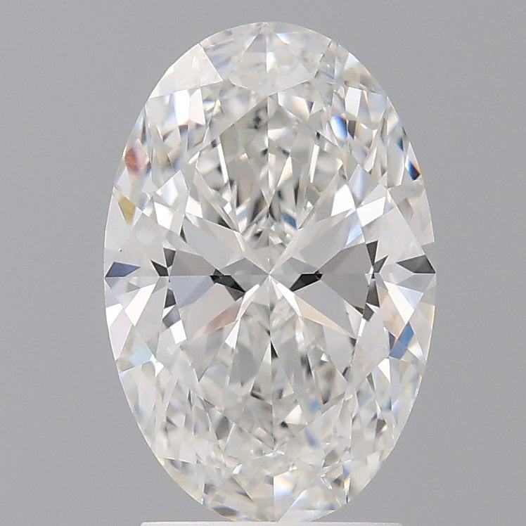 2.54 Carat Oval Shaped, Ideal Cut, F Color, VVS2 Clarity, IGI Certified Lab Grown Diamond