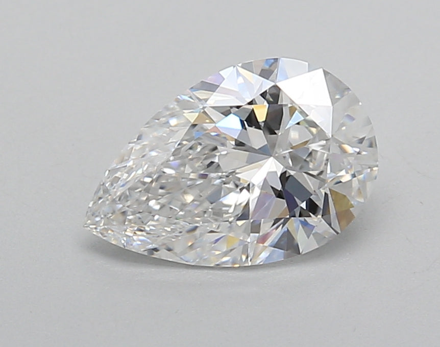 1.29 Carat Pear Shaped, Very Good Cut, D Color, VVS2 Clarity, IGI Certified Lab Grown Diamond